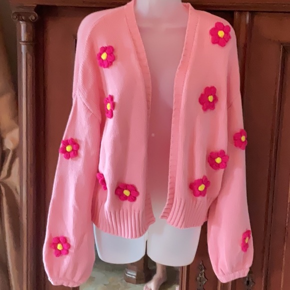 Francesca's Collections Sweaters - Francesca’s Floral Women's Cardigan